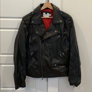Topman Faux Leather Biker Jacket